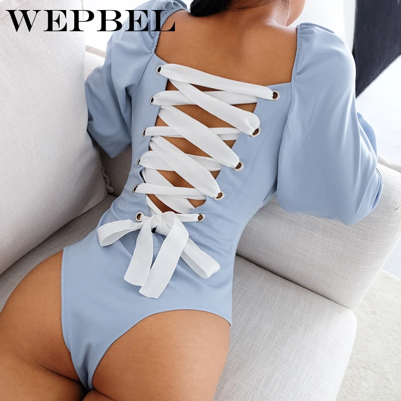 Wepbel, сексуальное боди с леопардовым принтом, Цельный купальник бикини с глубоким v-образным вырезом, женский купальник