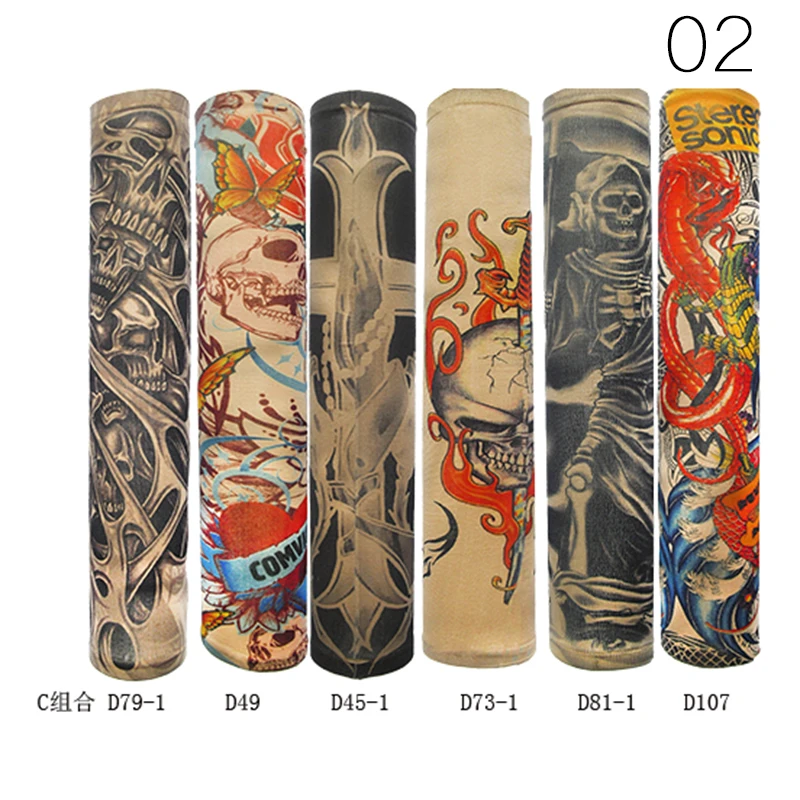 Fashion Men And Women Tattoo Arm Leg Sleeves High Elastic Tattoo Sleeve Seamless Outdoor Anti-sunshine Sleeves