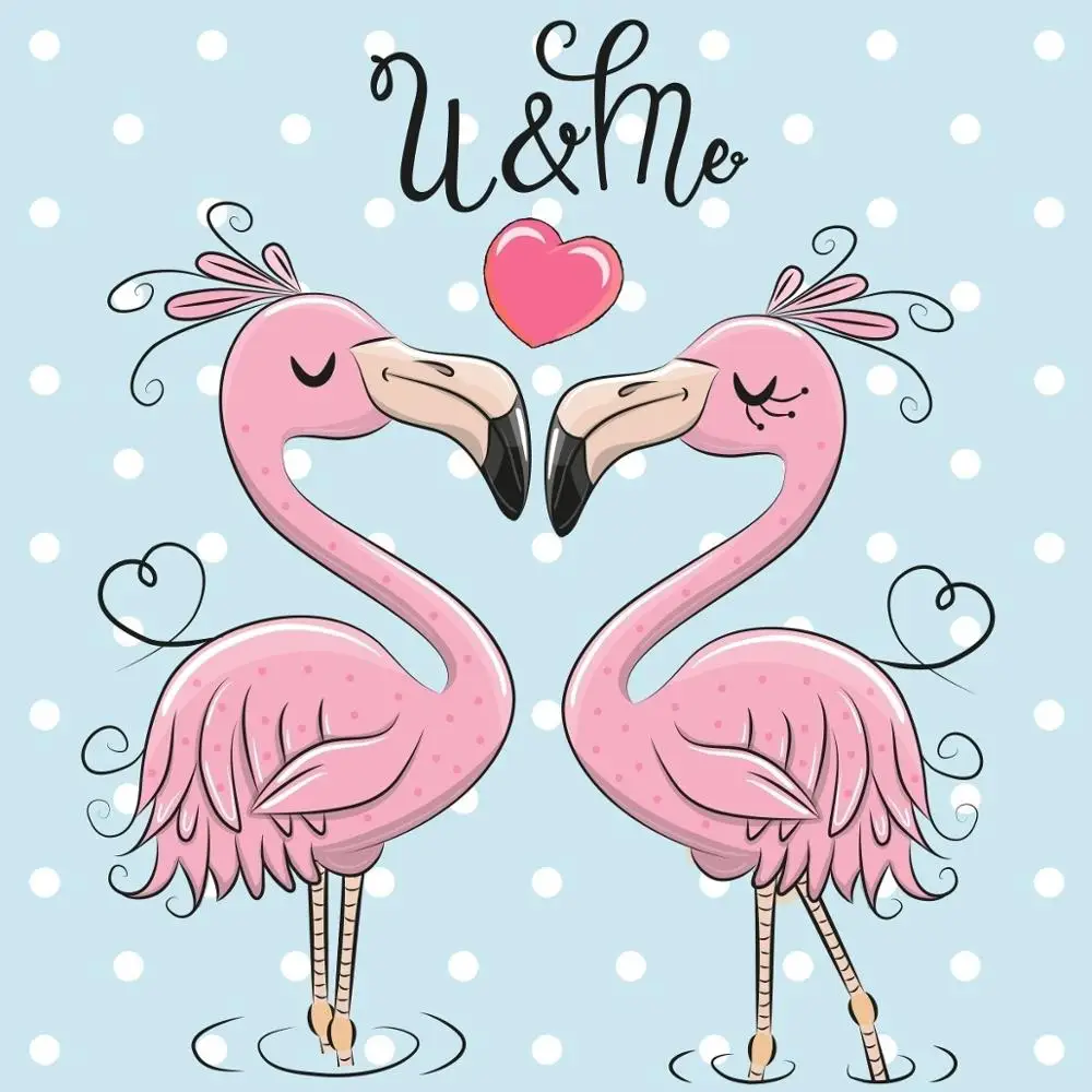 

AZSG Flamingos Heart-shape Clear Stamps For Scrapbooking DIY Clip Art /Card Making Decoration Silicone Stamps Crafts