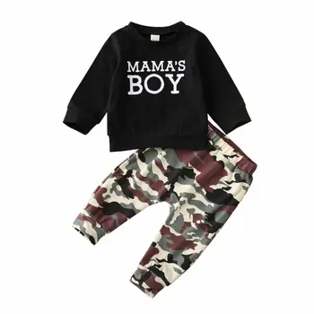 

2PCS/Set Toddler Kids Baby Boys Outfits Long Sleeve T-shirt Tops+Long Pants Kids Tracksuit Suit New Born Baby Boy Clothes