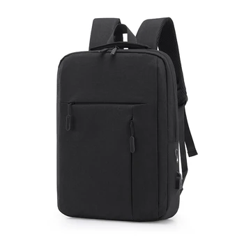 

Mens USB Charging Backpack 15.6 Inch Laptop Bags Male Business Bagpacks Waterproof Multifunctional Travel Backpack Black
