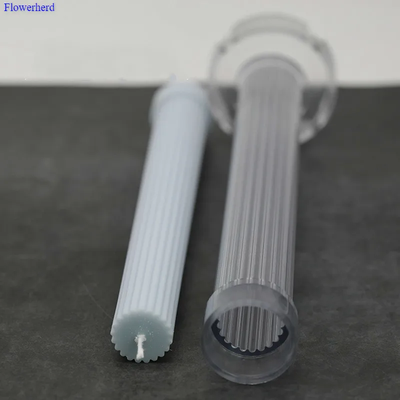 Acrylic Candle Mold 27cm Flat Head Vertical Stripe Long Candle Mold