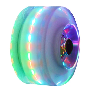 

8pcs Wear Resistant 32mmx58mm Double Row With Core Light Up 82A LED Luminous Skateboard Bearing Durable Roller Skate Wheel