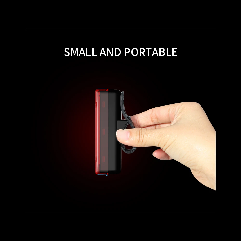 Rechargeable Bike light LED Taillight Rear Tail Safety Warning Cycling Portable Light Waterproof USB Charge Bicycle Rear Light