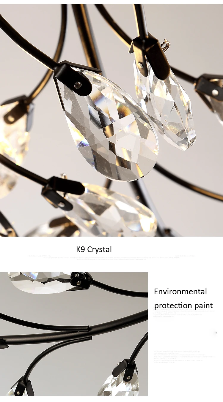 round chandelier Modern Crystal Ceiling Chandelier Indoor Lighting Chandeliers Cristal Lustre For Living Room Bedroom Kitchen LED Fixture Lights dining chandelier