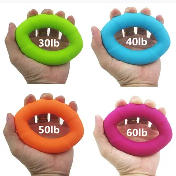 

Silicone Elliptical Hand Grip Gripping Ring Carpal Expander Finger Trainer Grip Strength Training Ring Exerciser Hand Gripper