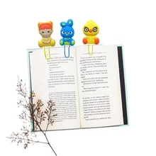 8 шт Горячие Мультяшные фигурные закладки для детей, закладки для книг, скрепки для страниц, держатель для школы, для учителя, для офиса, для детей, рождественский подарок