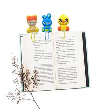 

8pcs Hot Cartoon Figure Bookmarks for Kids Book Mark Paper Clips Page Holder for School Teacher Office Supply Kids Xmas Gift