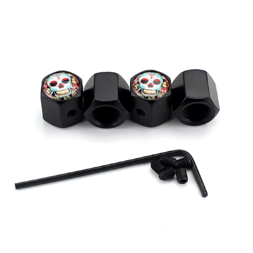 Antitheft Car Wheel Tire Valve Caps Tyre Valve Stem Dust Caps Flowers