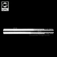 

GRC side skirt welcome trim plate car shell anti slide metal trim sheet for RC track T4 traxxas trx-4 Ford upgrade parts