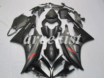 

4 Gifts New ABS Injection Mold Motorcycle Full Fairings Kit Fit For YAMAHA YZF-R6 2006 2007 R6 06 07 bodywork set Black matte