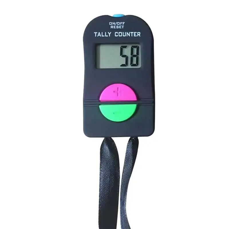 

Digital Counter LCD Display Silicone Buttons Battery Powered Portable Counter with Beep Alert
