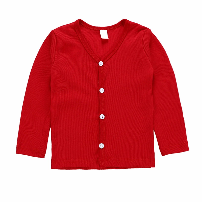 LILIGIRL/свитер для девочек, куртка с длинными рукавами, монотонный кардиган для мальчиков, детское хлопковое пальто для детей, топы, одежда, верхняя одежда - Цвет: Ali1491R