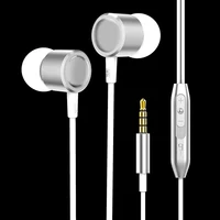phone computer Yuexia Wired Super Bass Clear Voice Earphones Metal Headphones Phone Computer Universal 3.5MM Headphone Line Control with Mic (3)