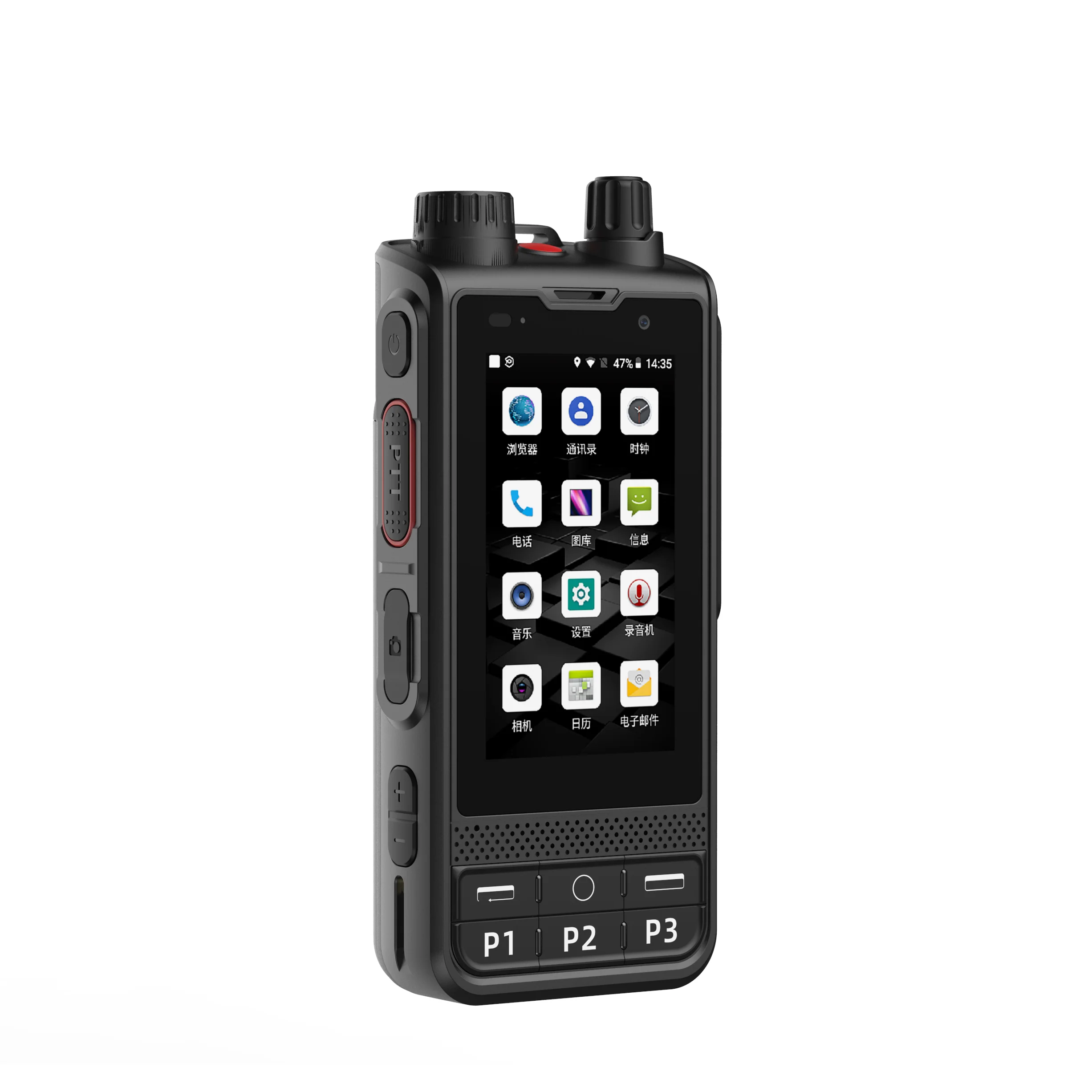 W6 4G LTE Network Radio Android 8.1 GPS Wifi 4200mAh Battery Zello PTT Walkie Talkie Phone