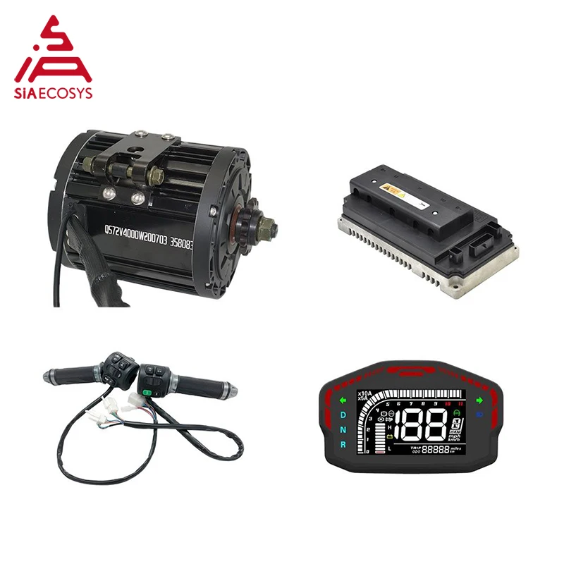 Qs Motor 4000w 138 90h Mid Drive With Em72200sp Sin Wave Controller Kits  For Motorcycle 72v - Motors - AliExpress