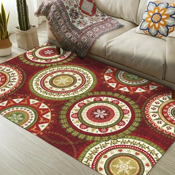 

Moroccan Style Large Area Rugs Abstract Mandala Flowers Art Carpets Living Room Sofa Tapete Bedroom Kitchen Anti-Slip Floor Mats