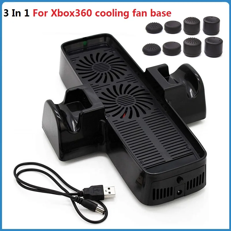 Xbox 360 Slim Console Cooling Fan Base Cooling Dock Station Suporte Inferior Carregador x Box