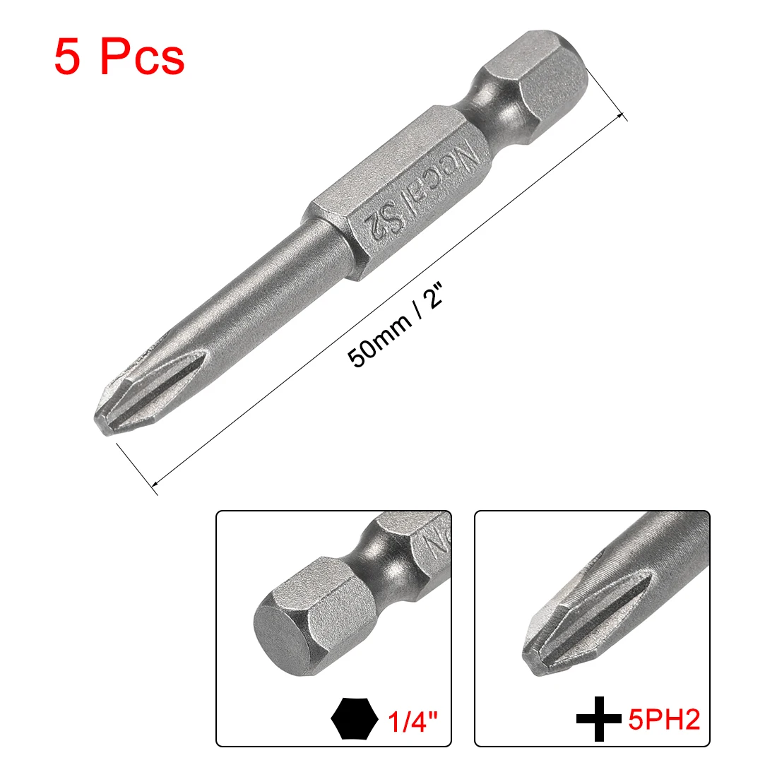 Uxcell длина отвертка Philips bits крест Магнитный Отвертка S2 для электрических ручных отверток электрические дрели воздуха