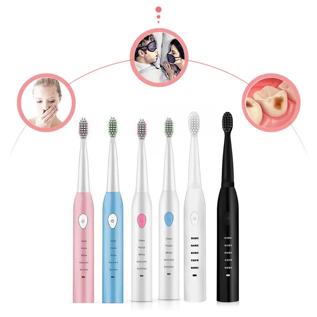 Electric Toothbrush Adult Rechargeable Toothbrush Sonic Automatic Soft Toothbrush Waterproof Usb Charging Electric Toothbrush Adult Rechargeable Toothbrush Sonic Automatic Soft Toothbrush Waterproof Usb Charging