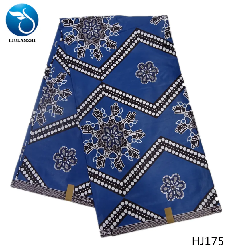 LIULANZHI Java ankara восковая ткань хлопок батик ткань для шитья Новое поступление африканская настоящая восковая ткань 6 ярдов/партия HJ151-HJ176 - Цвет: HJ175