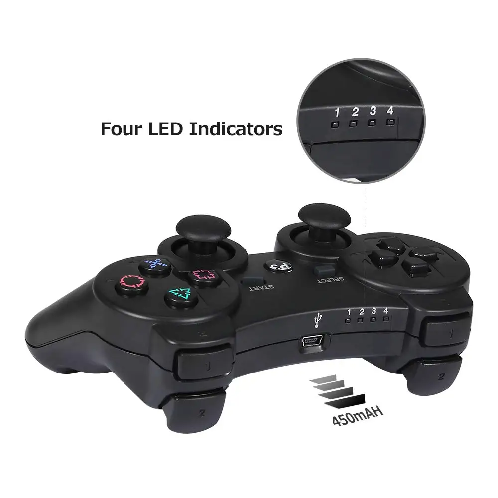 Беспроводной Bluetooth игровой пульт управления для PS3 Джойстик консоль для sony playstadi3 dualshock игровой джойстик пульт дистанционного управления геймпад