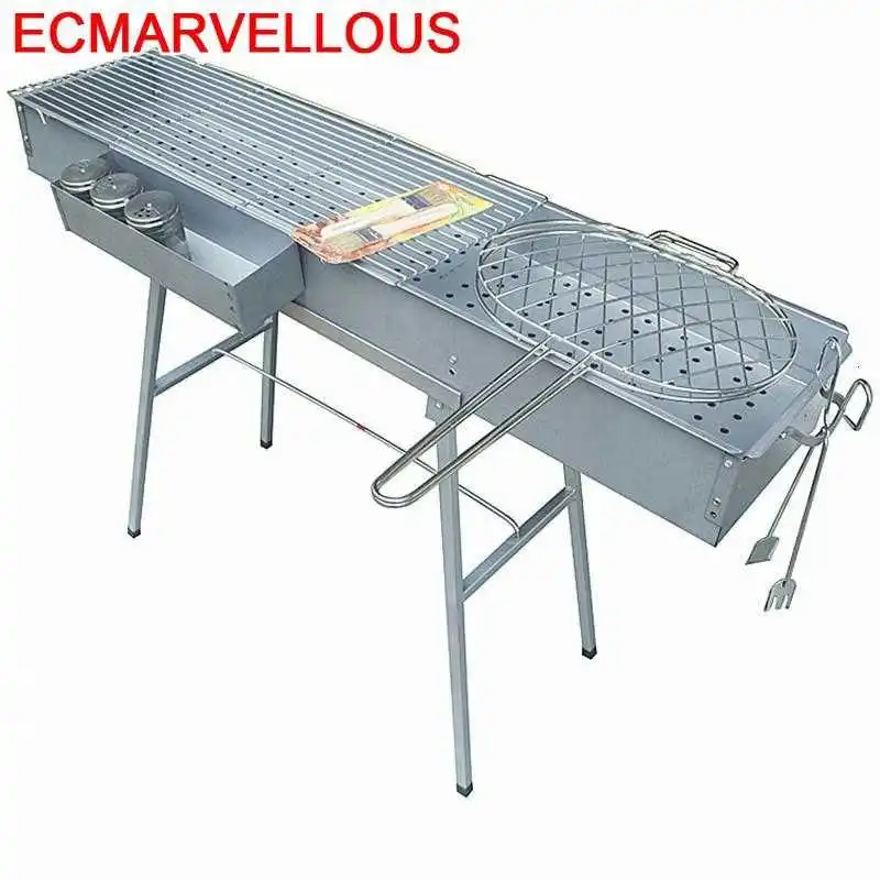 Smoker Outdoor Kitchen Grelha Para Griller Bbq Mini Barbeque Asador A Carbon Churrasco Commercial Barbacoa Churrasqueira Grill |