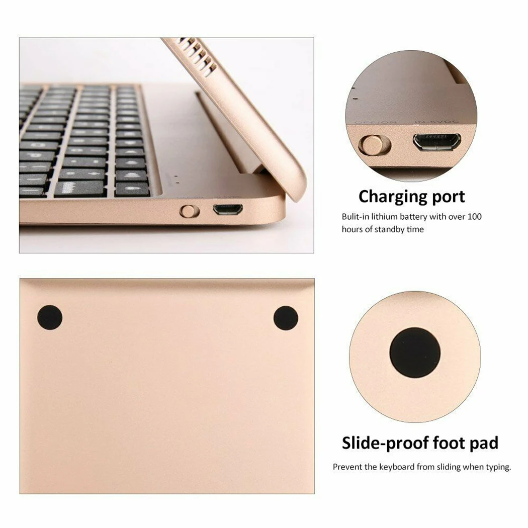 Чехол c безпродольный Bluetooth-планшет для iPad 9,7 / черный