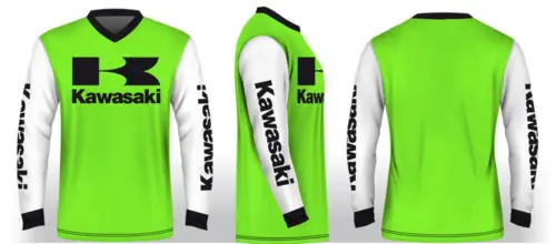 Оптом, для мотоциклов Джерси для Kawasaki Reign VMX Джерси Зеленый/Белый Внедорожный гоночный Джерси MX Moto Джерси