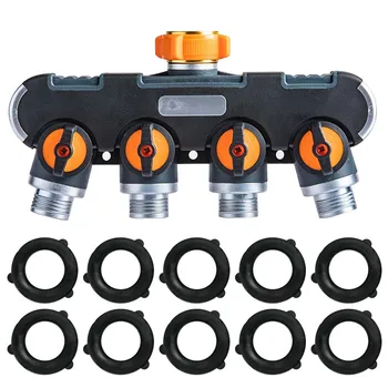 

Garden Y Shape Water Pipe 4 Way Adapter Tap Hose Valve Splitter Faucet Connector