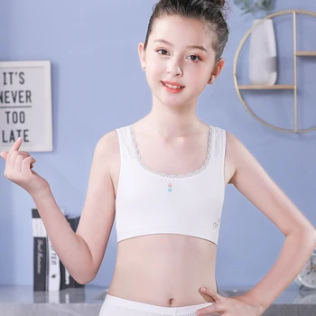 

9-13 yrs Big Girls Comfort Flex Fit Seamless Bralette Teen Girl Small Vest Design Training Bra