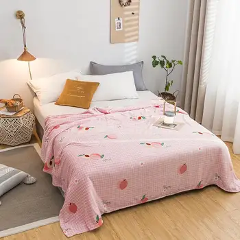 

30 plaid peach pattern bedspread blanket decorations for home coral fleece throw cover on the bed for children or adults