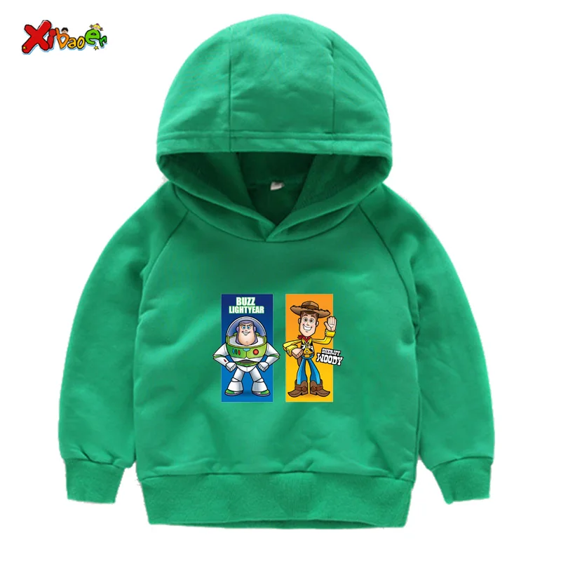 Одежда Woody Buzz футболка с игрушкой толстовки с капюшоном для маленьких мальчиков, 4 истории детский свитер детская модная забавная Одежда для мальчиков и девочек