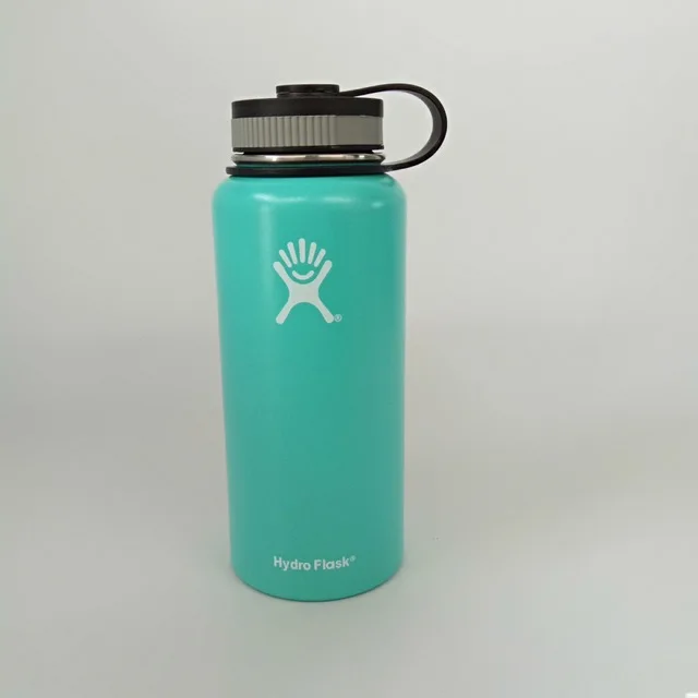 32 oz Гидро фляга 32 унции/40 унций стакан колба вакуумная Изолированная бутылка из нержавеющей стали бутылка для воды широкая Спортивная бутылка на открытом воздухе - Цвет: 32 oz