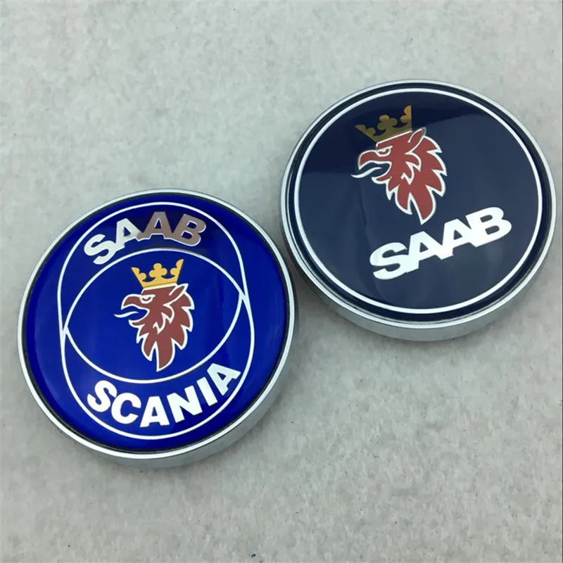 [ ] 20 шт. автомобильный Стайлинг ABS пластик 68 мм SAAB Передние Эмблемы задний хвост багажник значок капот логотип наклейки авто аксессуары