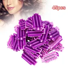 45 шт., аксессуары для дома, салонные инструменты для самостоятельной укладки, пушистые зажимы, ролики, полимерные корни для волос, зажим для перманентной завивки, волнистый стержень, щипцы для завивки кукурузы