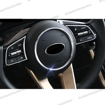 

Lsrtw2017 stainless steel Car Steering Wheel Mark Ring Trims for Kia K3 forte Cerato 2018 2019 2020 Interior Accessories