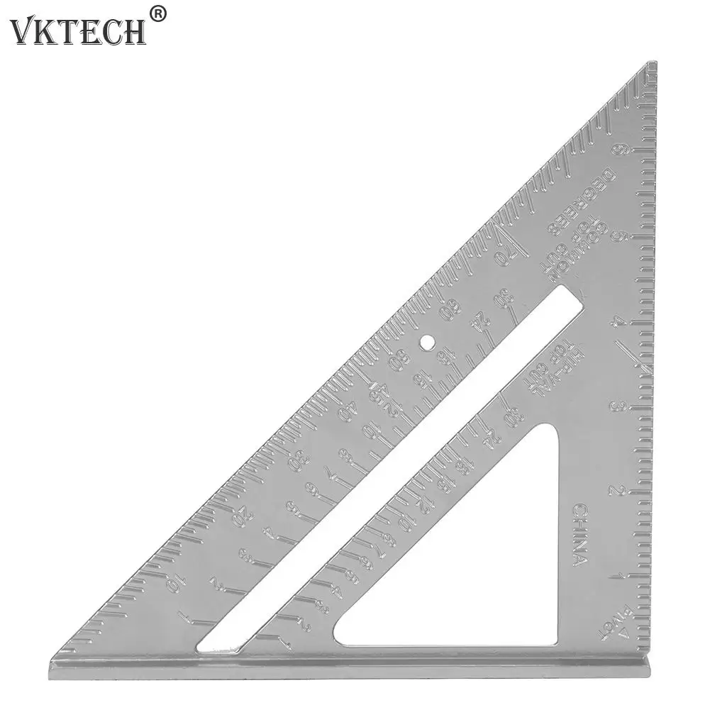 ZHHRHC Triangle Angle Ruler Protractor Tool Quick Read Square Layout Gauge Measuring Tool 7/12 inch ZHHRHC Triangle Angle Ruler Protractor Tool Quick Read Square Layout Gauge Measuring Tool 7/12 inch