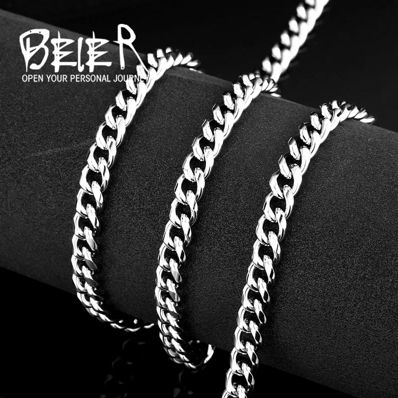 Мужская и женская цепочка BEIER чокер из нержавеющей стали|gold chain necklace|chain necklacenecklace
