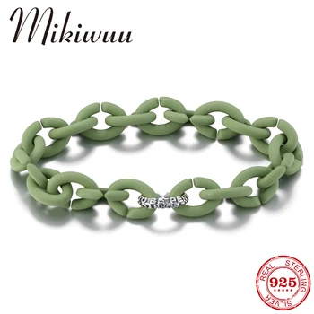 

Strand Bracelets Men you were born to be Hard Rubber Charms for Women accessories Pale Green Jewellery Fashion cool bracelet