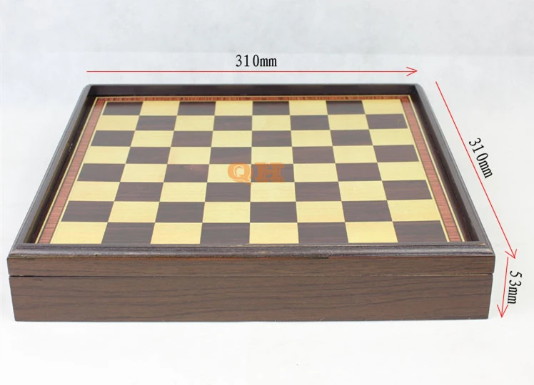 Jeu d'échecs en bois, jeu de société échiquier