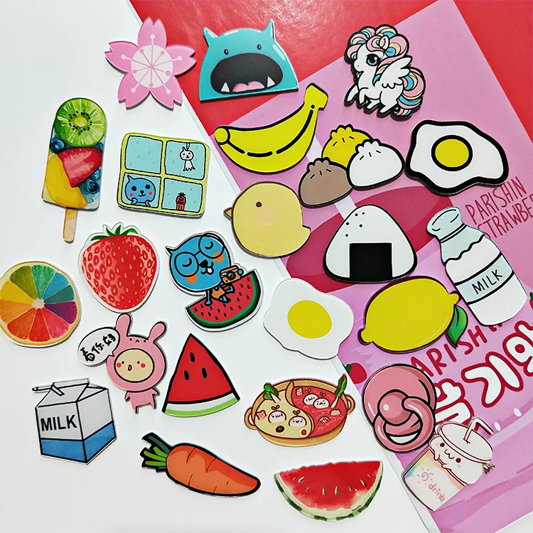 1 шт. Япония Harajuku стиль кардиган акриловая брошка мультфильм для женщин и девочек