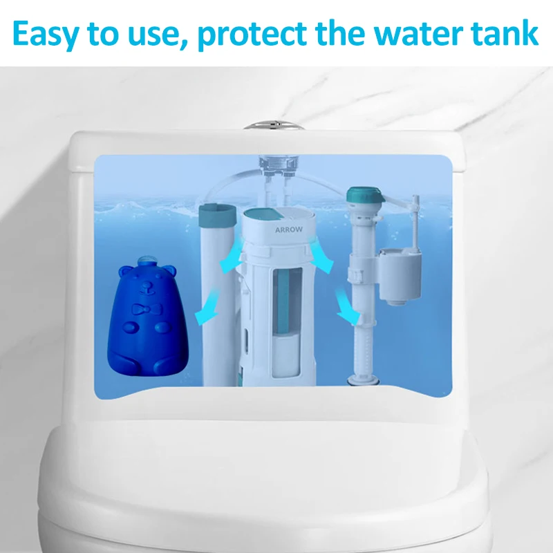 Автоматический промывочный супер средства для чистки туалетов медведь синие пузыри, для унитаза очиститель дезодорант туалет сокровище домашний освежитель воздуха