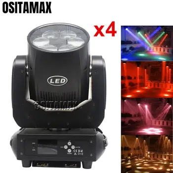 

4PCS/LOT LED Disco Light 6x40w Bee Eye Zoom Moving Head Light Beam Wash LCD Display DMX512 RGBW 4IN1 Stage Party Lights