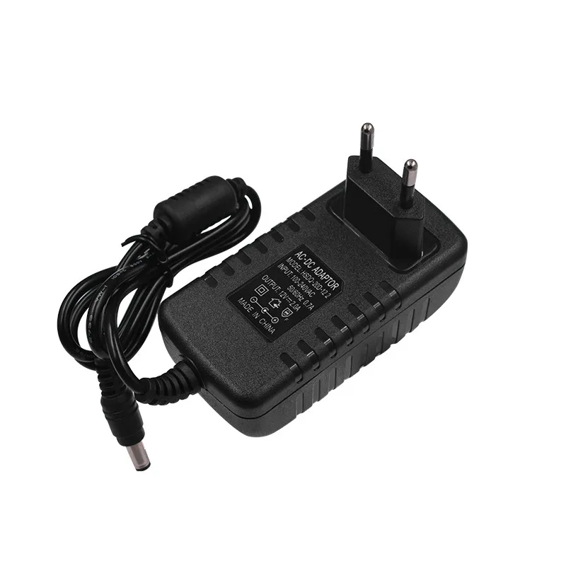 12V2A AC 100V-240 адаптер конвертер DC 12V 2A 2000mA CCTV Питание ЕС Штекер 5 мм x 2 1-2 для