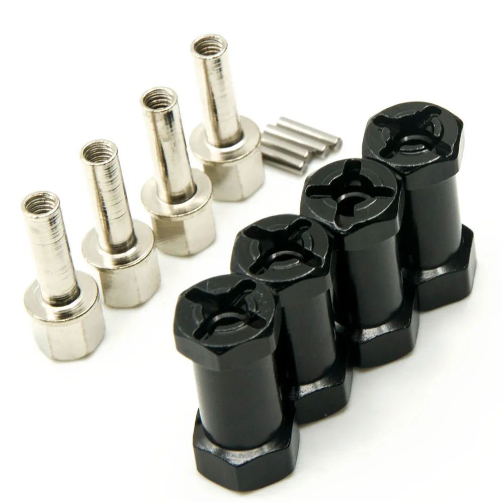 AXSPEED 4 stücke Aluminium 12mm Hex Rad Hub Stick Adapter 15/20/25/30mm Verlängerung combiner Koppler für 1/10 RC Crawler Auto Lkw – Detail 13