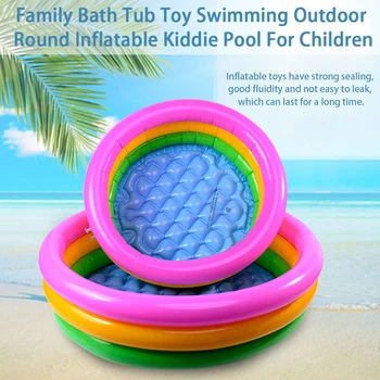 

Inflatable Kiddie Pool for Water Play Bath Tub Toy Family Fishing Pond Ball Funny Mini Swimming Pool for Children
