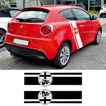 

For alfa romeo sports straps left and right Strips Decal stickers tu-740