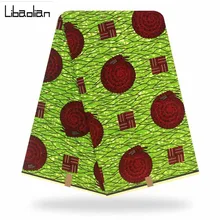 Хлопок высокое качество Новое поступление Голландский Настоящий Воск 6 ярдов/шт, африканская вощеная ткань принтом гарантия мягкие восковые ткани F912-09