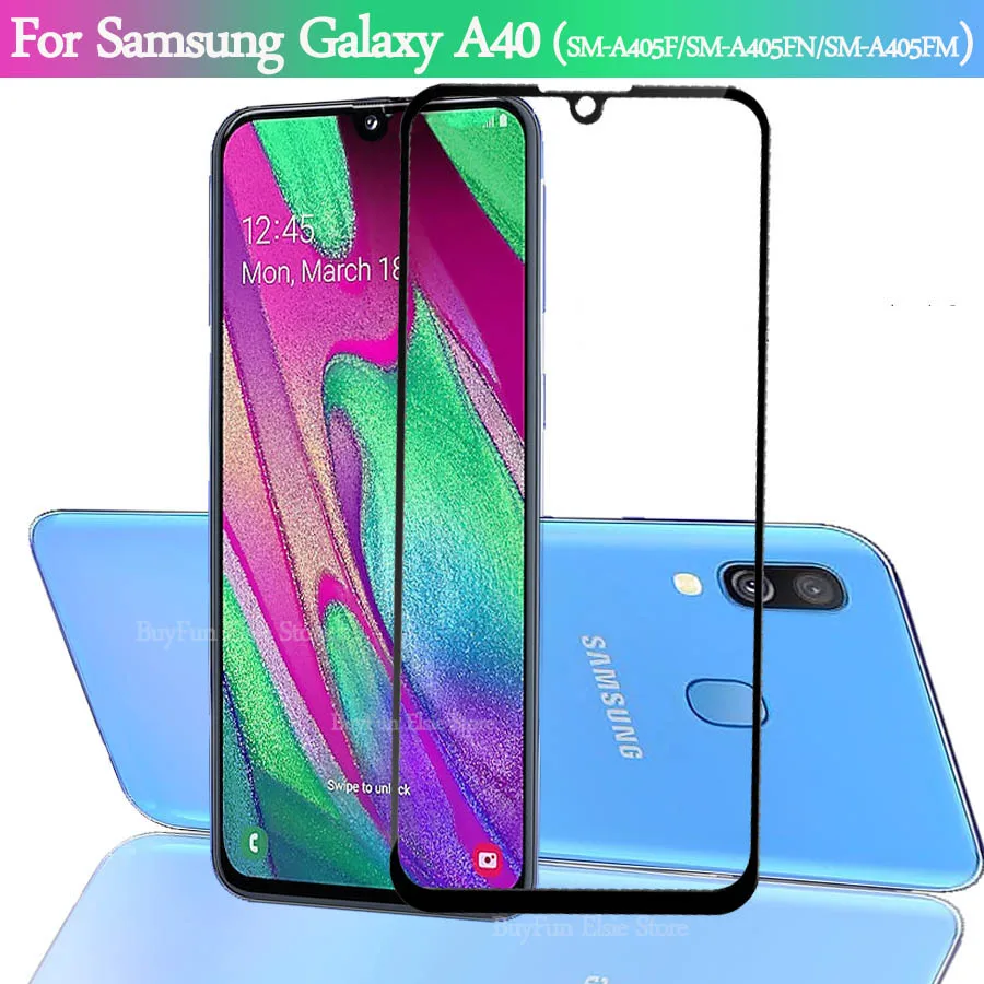 Закаленное стекло для Samsung Galaxy A40 стеклянная защита экрана защитная пленка A 40